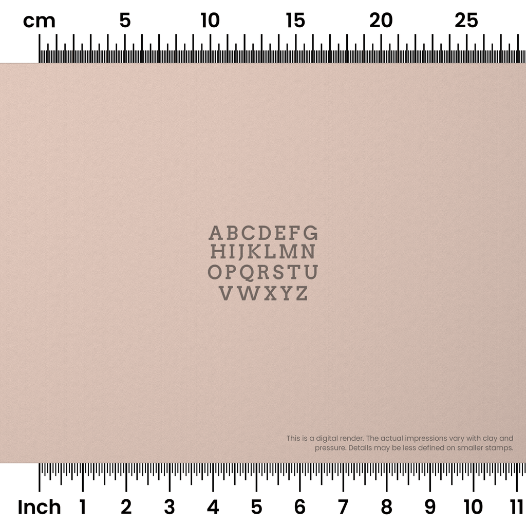 Arvo | All Caps | Alphabet Stamp Sets