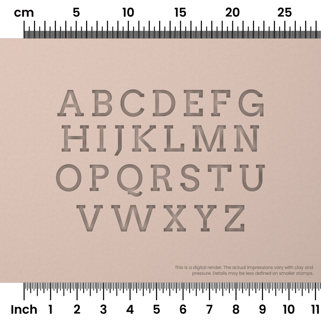 Arvo | All Caps | Alphabet Stamp Sets
