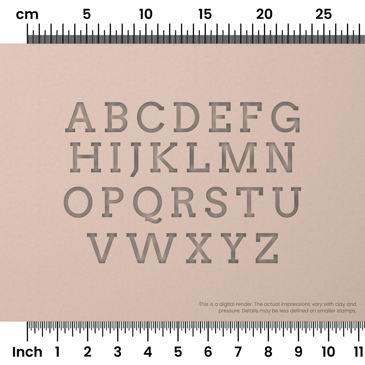 Arvo | All Caps | Alphabet Stamp Sets
