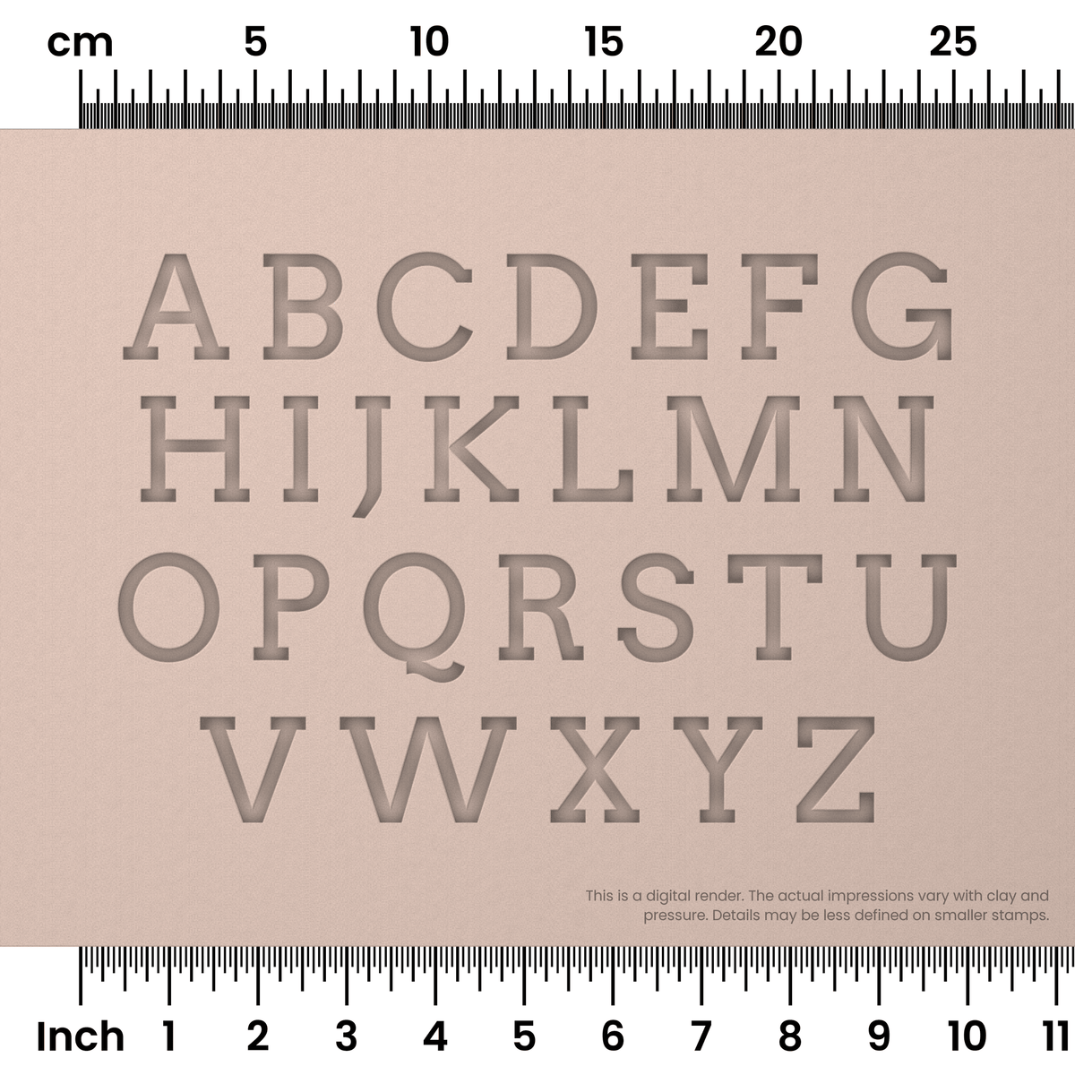 Arvo | All Caps | Alphabet Stamp Sets