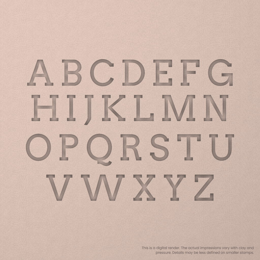 Arvo | Font Rail Stamp Sets | Letters, Numbers, and Symbols
