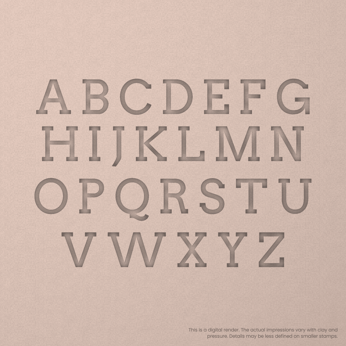 Arvo | Font Rail Stamp Sets | Letters, Numbers, and Symbols