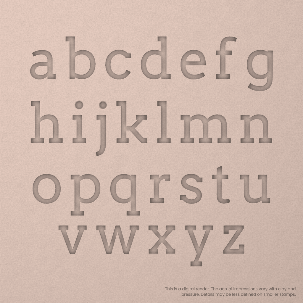 Arvo | Font Rail Stamp Sets | Letters, Numbers, and Symbols