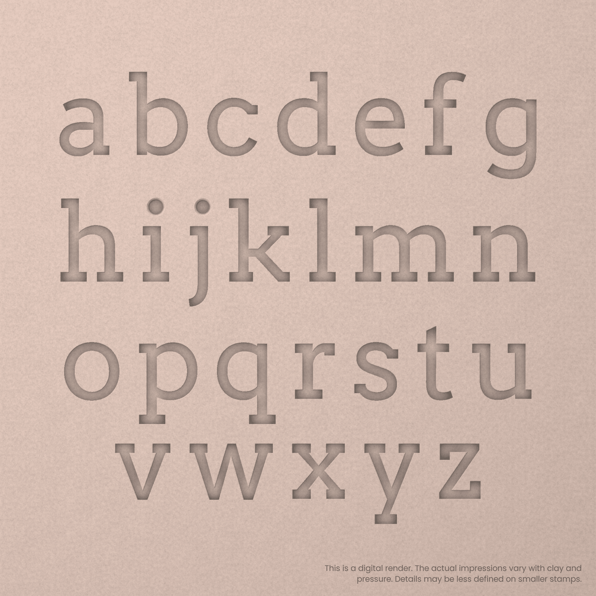 Arvo | Font Rail Stamp Sets | Letters, Numbers, and Symbols