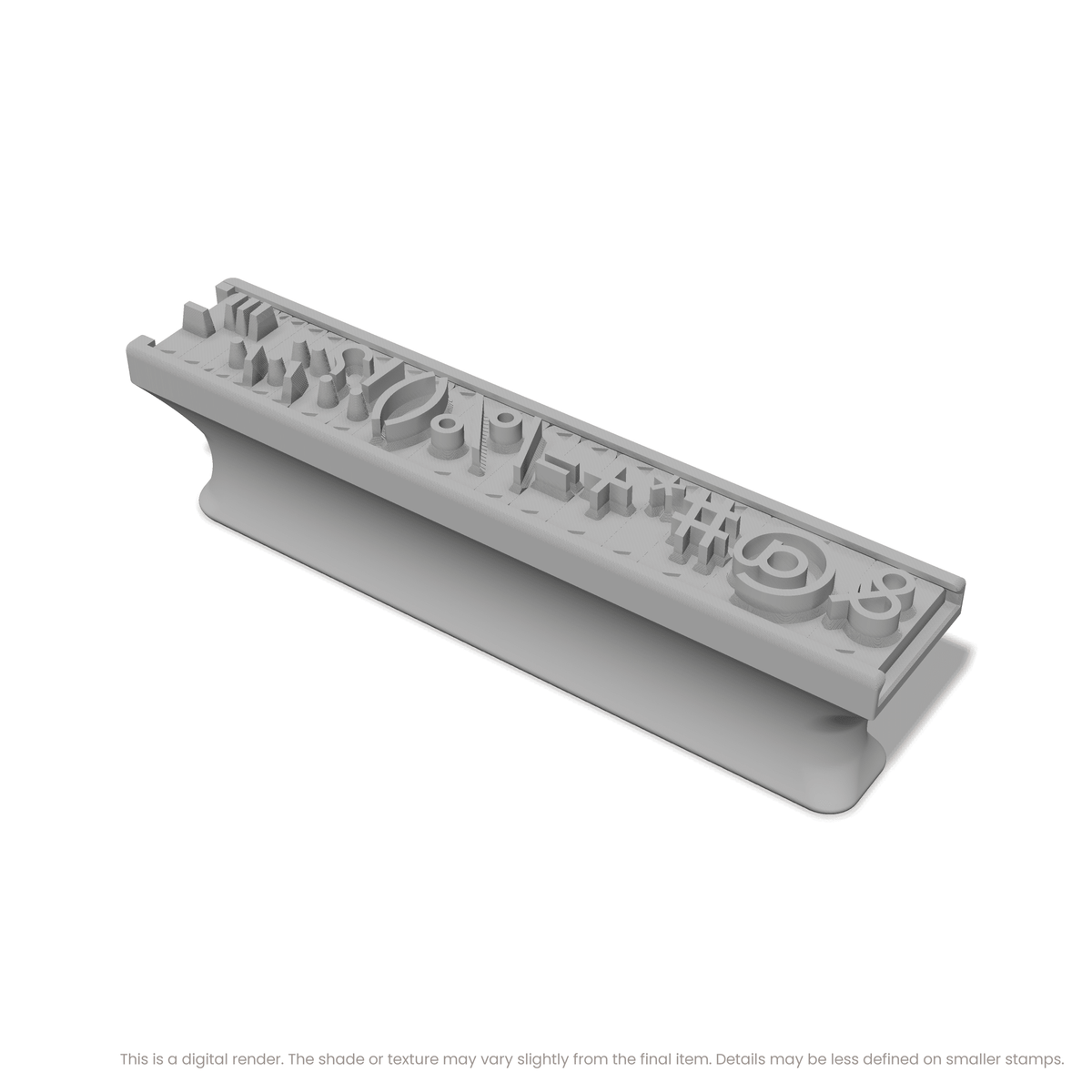 Arvo | Font Rail Stamp Sets | Letters, Numbers, and Symbols