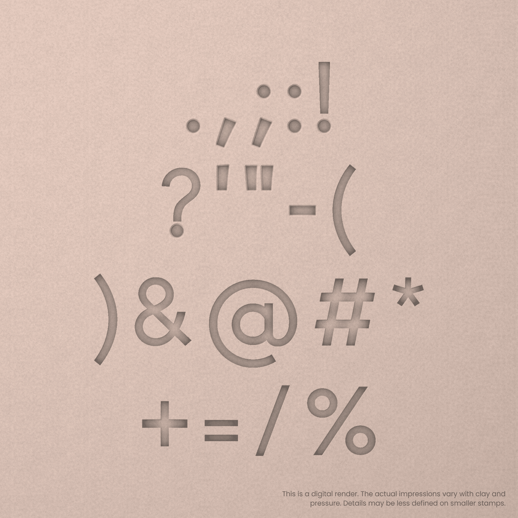 Arvo | Font Rail Stamp Sets | Letters, Numbers, and Symbols