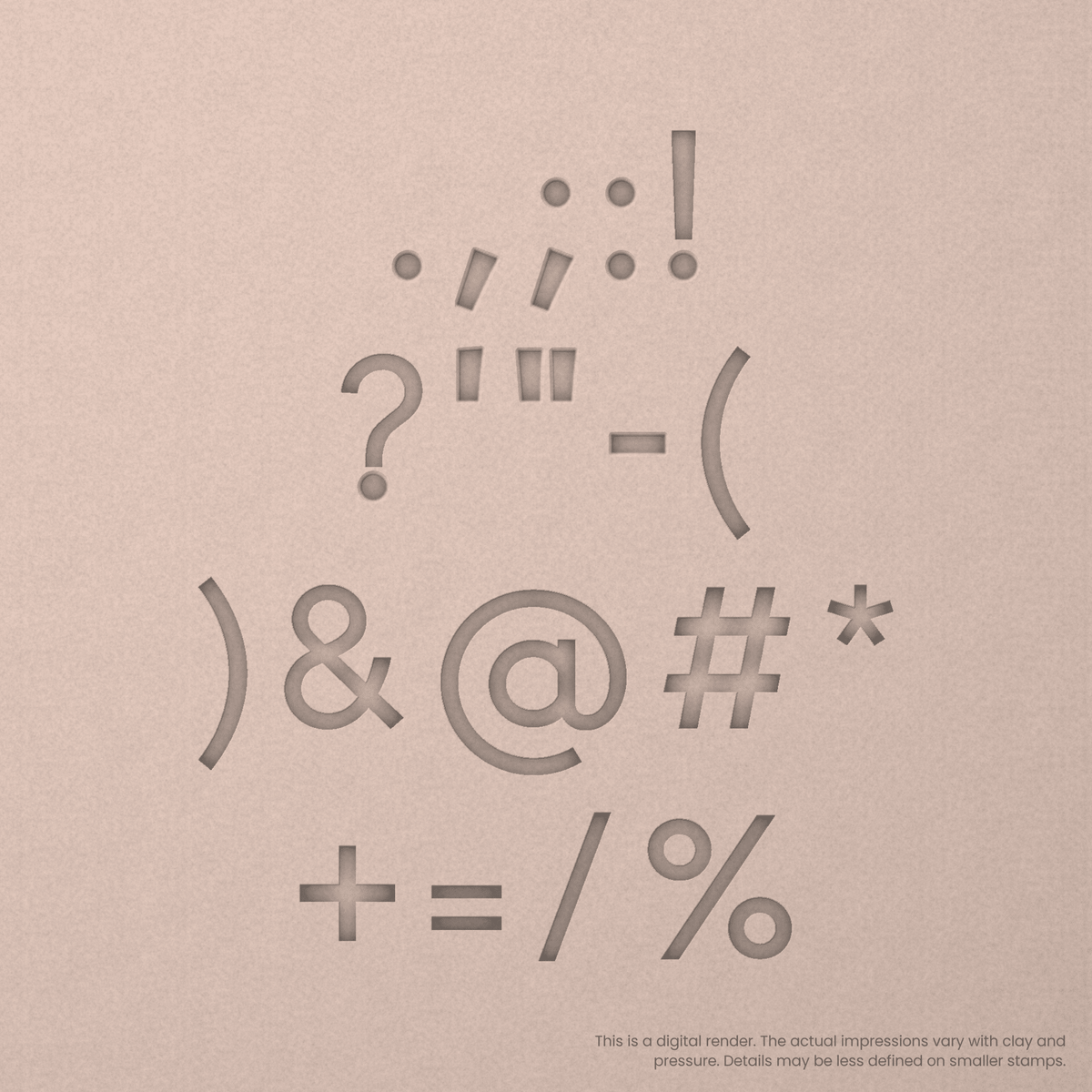 Arvo | Font Rail Stamp Sets | Letters, Numbers, and Symbols