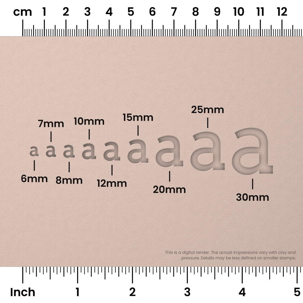 Arvo | Lowercase | Alphabet Stamp Sets