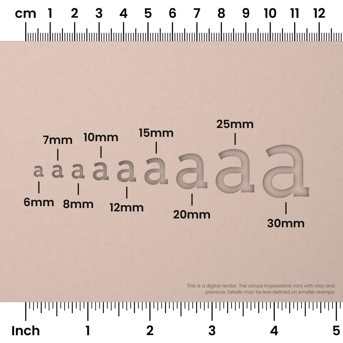 Arvo | Lowercase | Alphabet Stamp Sets