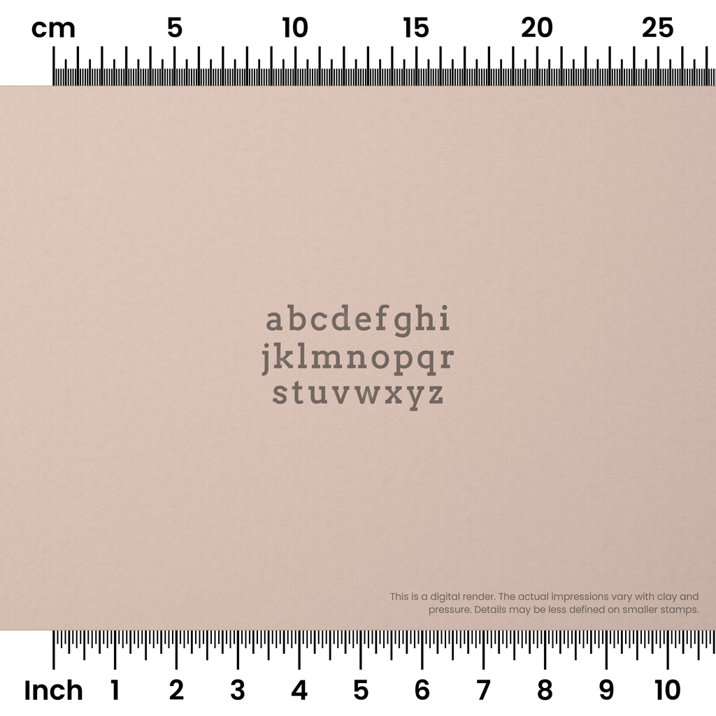 Arvo | Lowercase | Alphabet Stamp Sets