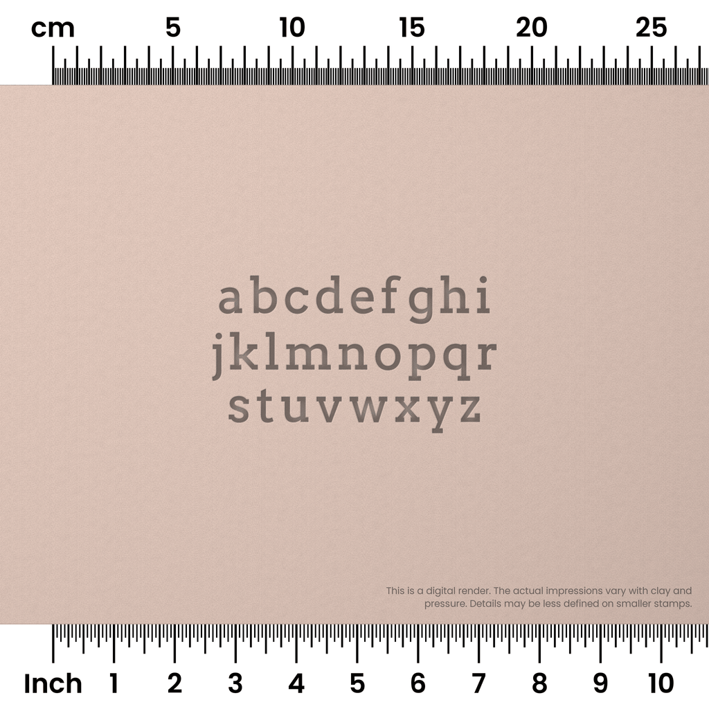 Arvo | Lowercase | Alphabet Stamp Sets