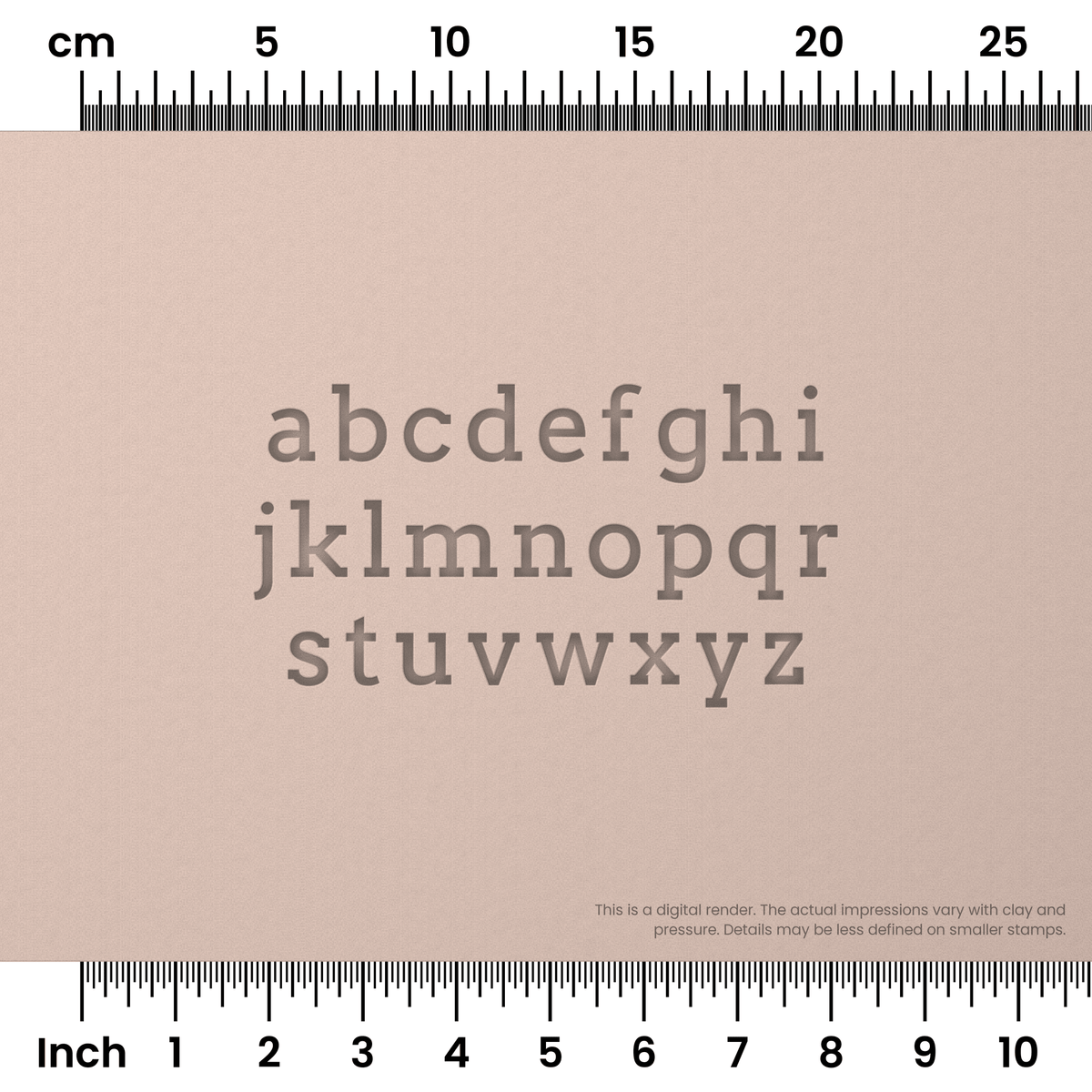 Arvo | Lowercase | Alphabet Stamp Sets