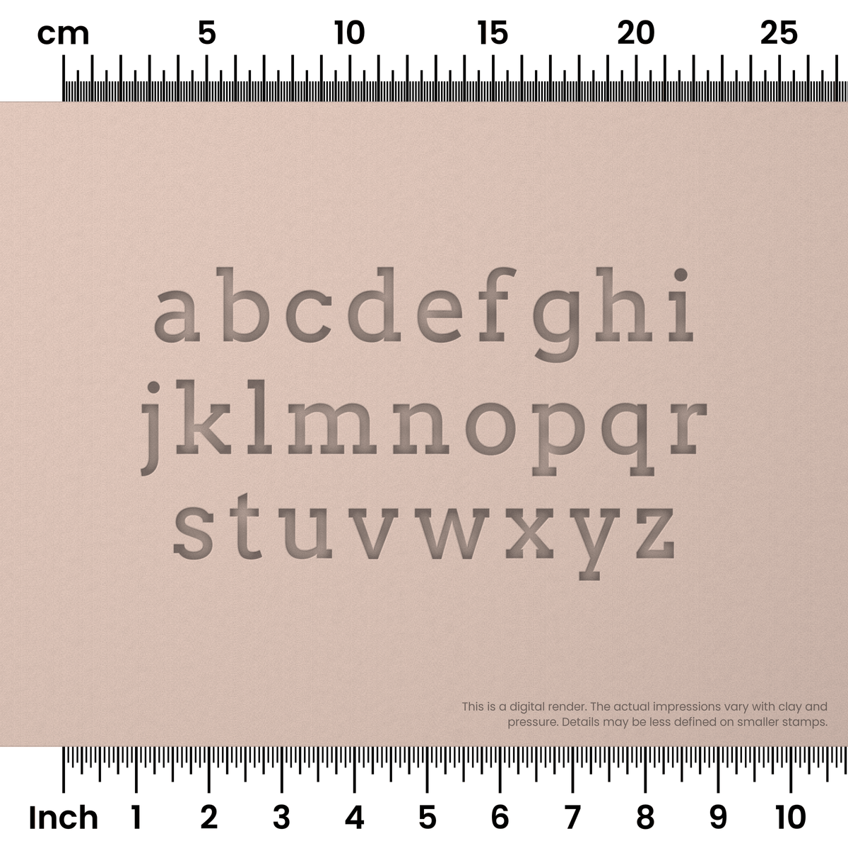 Arvo | Lowercase | Alphabet Stamp Sets