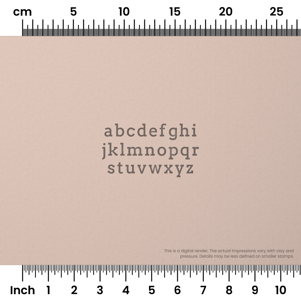 Arvo | Lowercase | Alphabet Stamp Sets