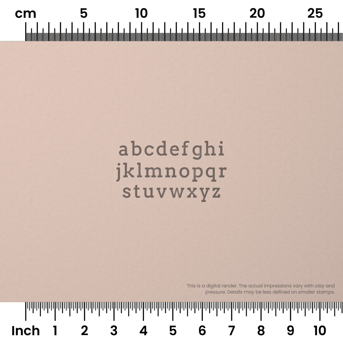 Arvo | Lowercase | Alphabet Stamp Sets