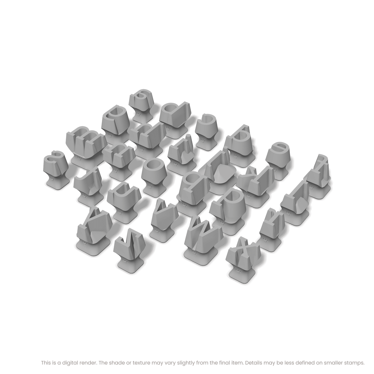 Arvo | Lowercase | Alphabet Stamp Sets