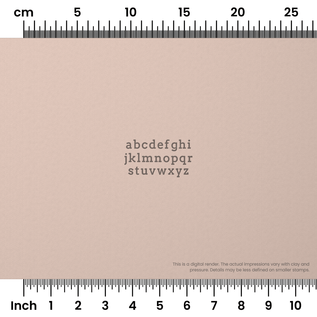 Arvo | Lowercase | Alphabet Stamp Sets