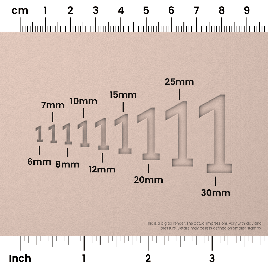 Arvo | Number Stamp Sets
