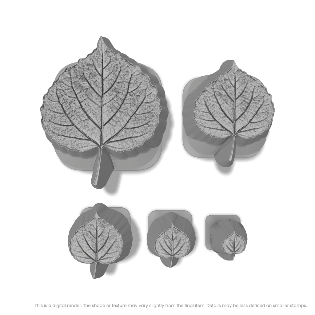 Aspen Leaf Stamps - Photo Textured