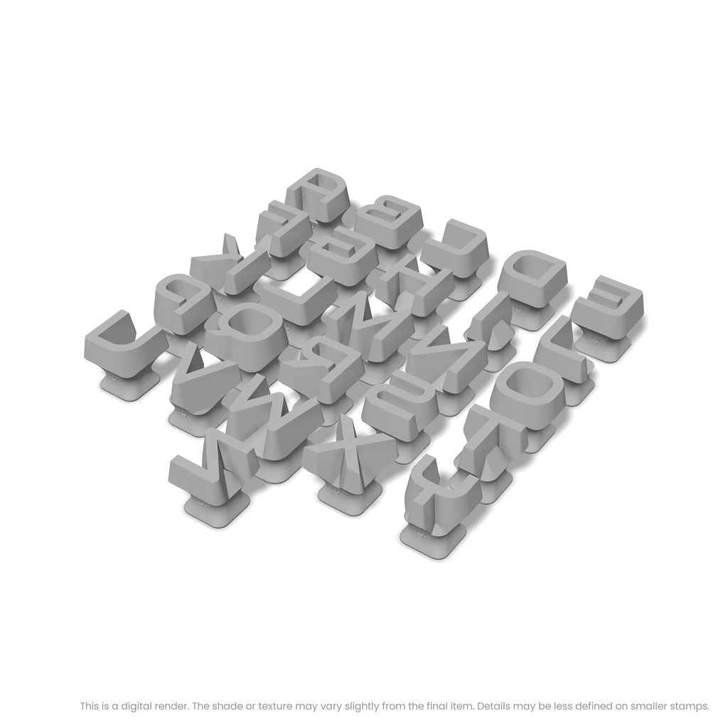 Audiowide | All Caps | Alphabet Stamp Sets
