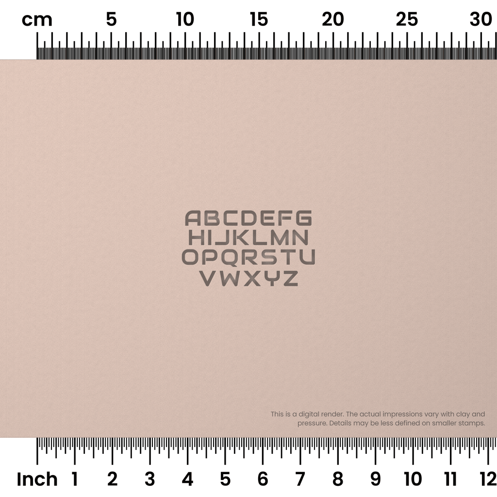 Audiowide | All Caps | Alphabet Stamp Sets