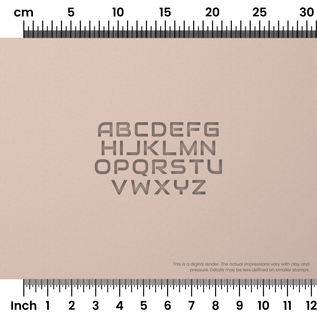 Audiowide | All Caps | Alphabet Stamp Sets