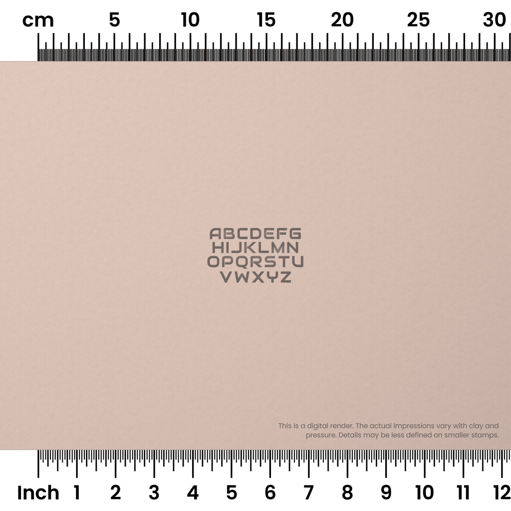 Audiowide | All Caps | Alphabet Stamp Sets