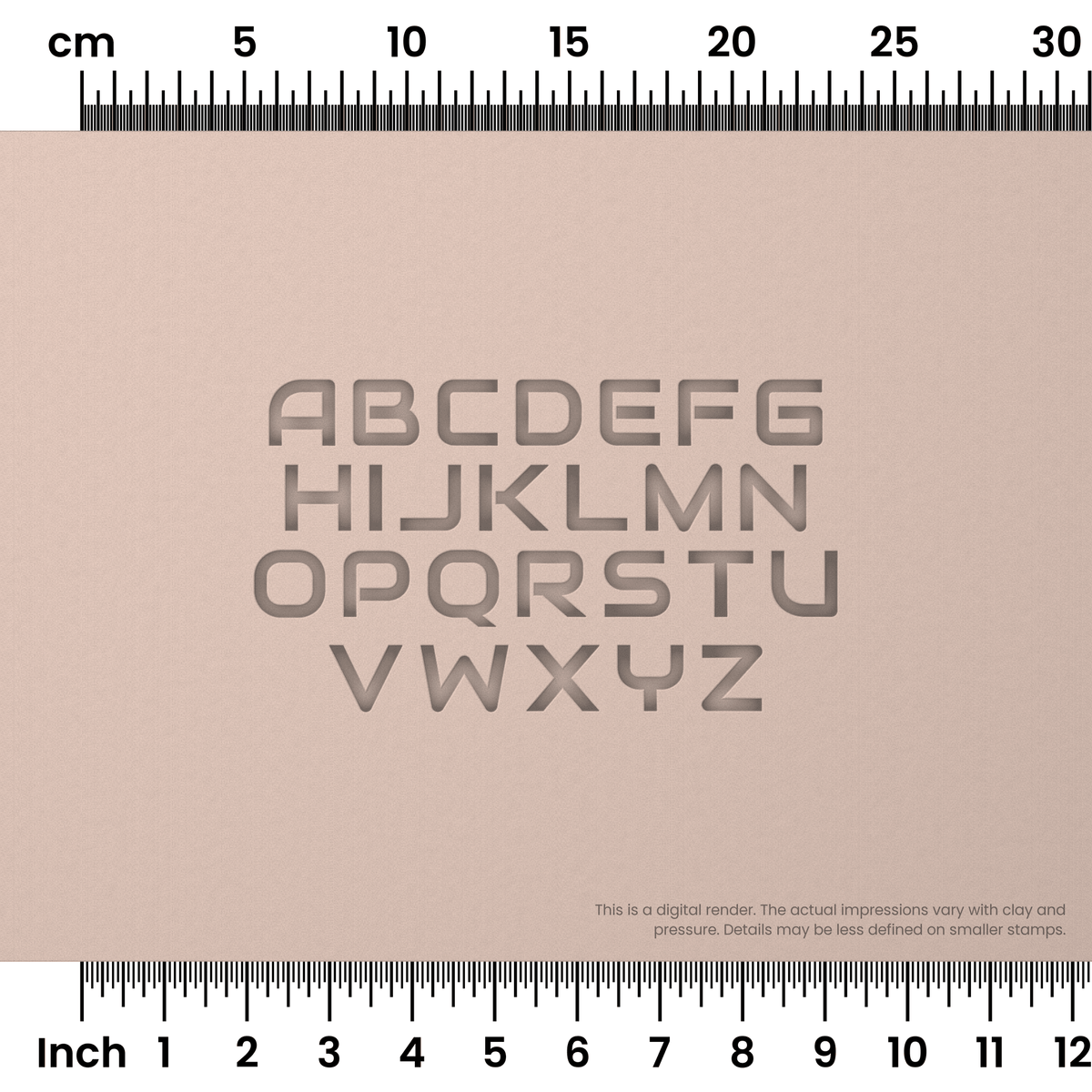 Audiowide | All Caps | Alphabet Stamp Sets
