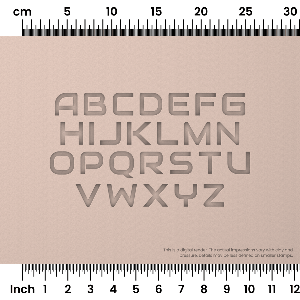 Audiowide | All Caps | Alphabet Stamp Sets