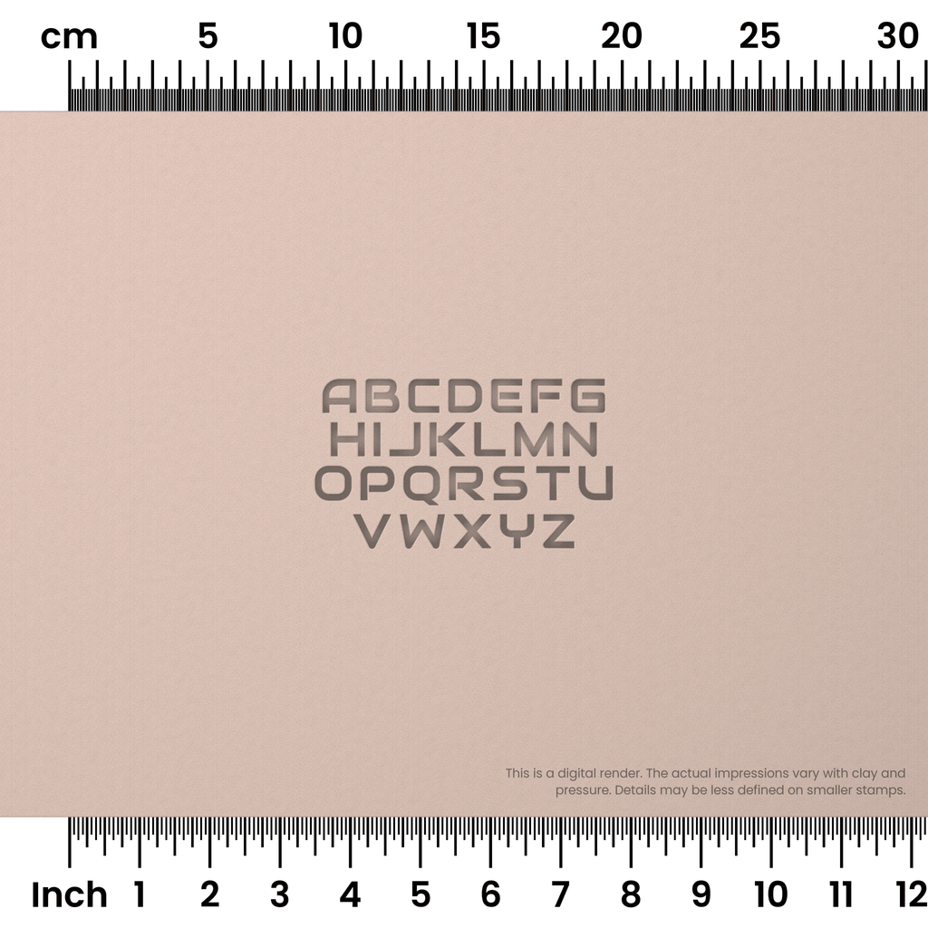 Audiowide | All Caps | Alphabet Stamp Sets