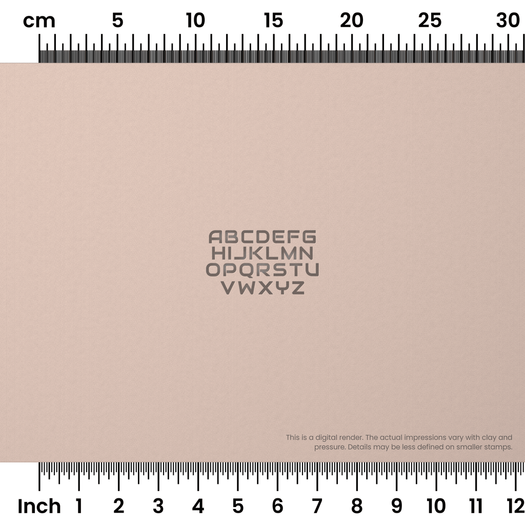 Audiowide | All Caps | Alphabet Stamp Sets