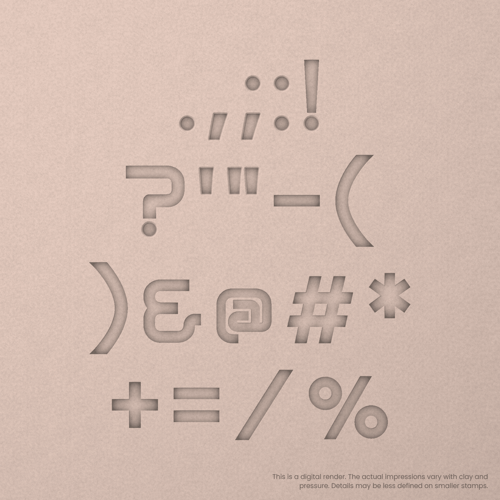 Audiowide | Font Rail Stamp Sets | Letters, Numbers, and Symbols
