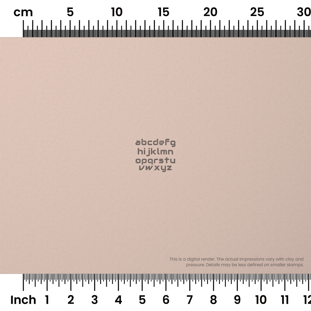 Audiowide | Lowercase | Alphabet Stamp Sets
