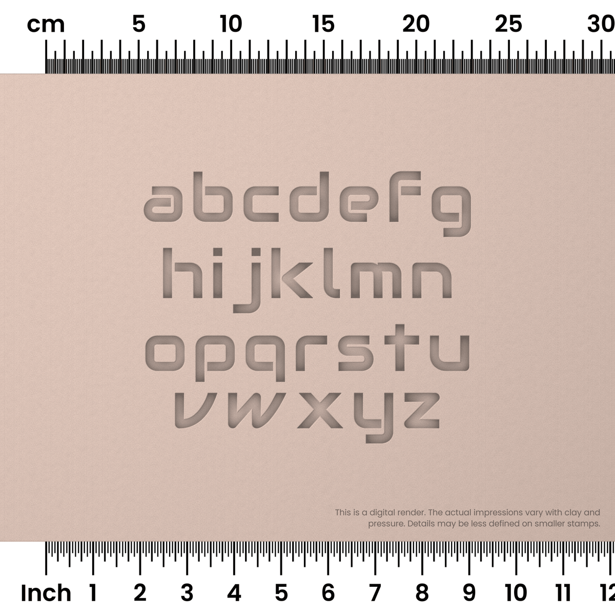 Audiowide | Lowercase | Alphabet Stamp Sets