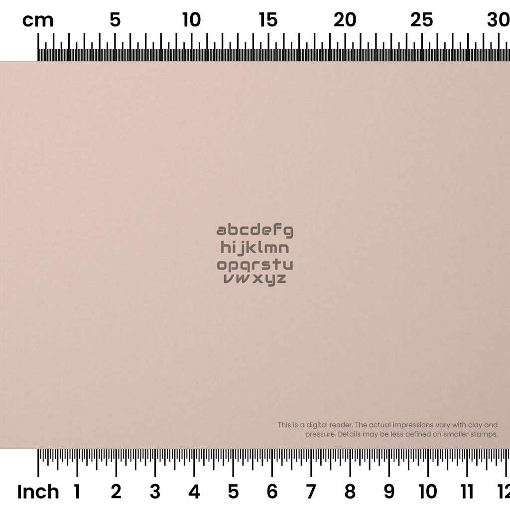 Audiowide | Lowercase | Alphabet Stamp Sets