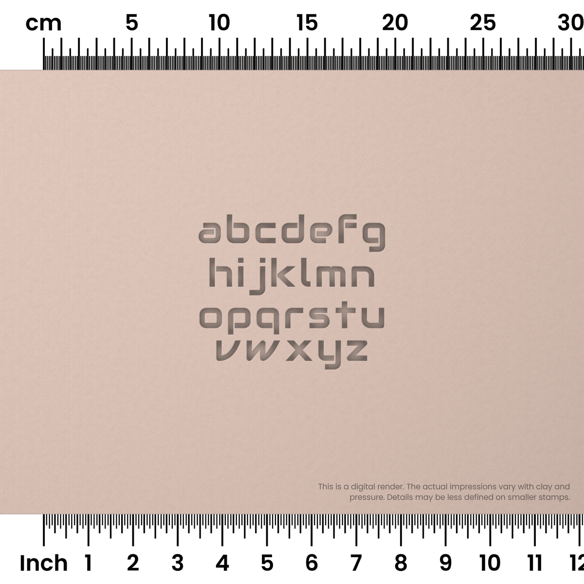 Audiowide | Lowercase | Alphabet Stamp Sets
