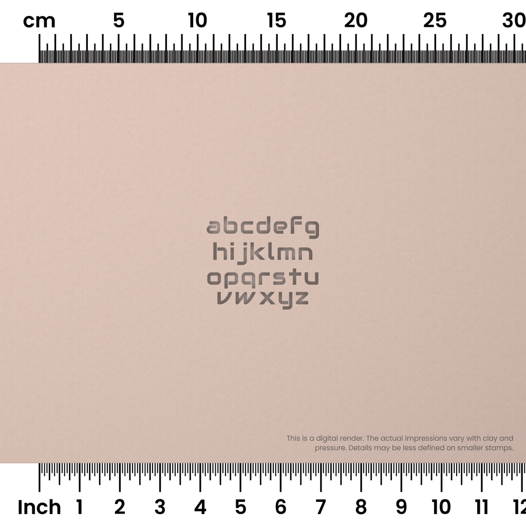 Audiowide | Lowercase | Alphabet Stamp Sets