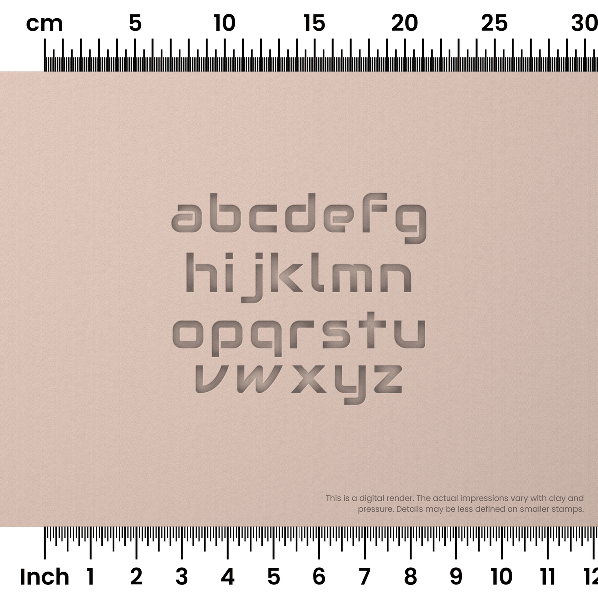 Audiowide | Lowercase | Alphabet Stamp Sets