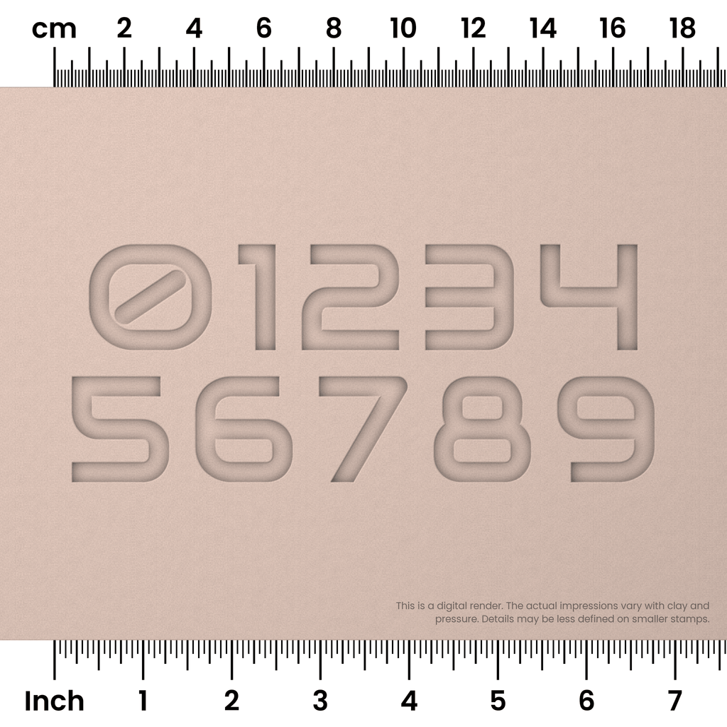 Audiowide | Number Stamp Sets
