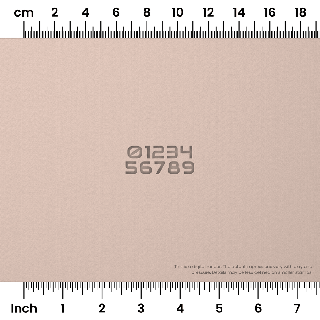 Audiowide | Number Stamp Sets