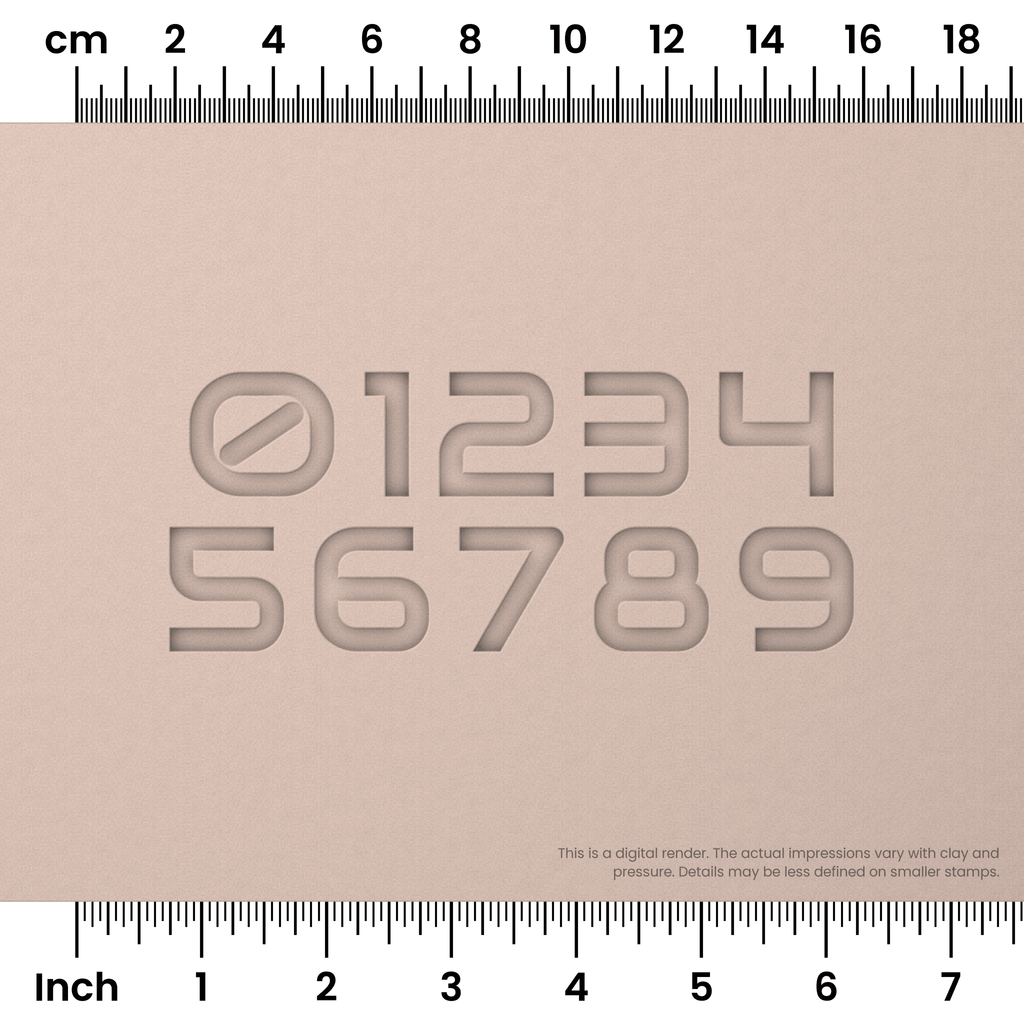 Audiowide | Number Stamp Sets