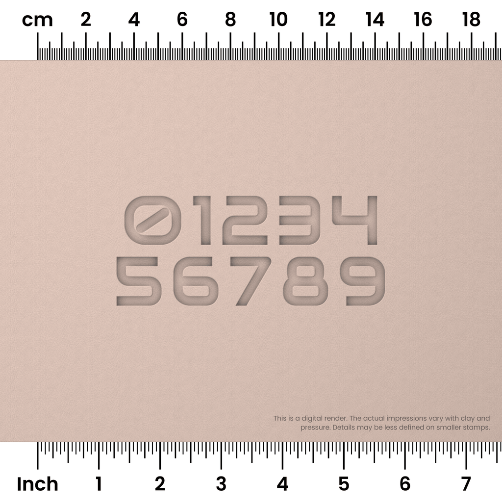 Audiowide | Number Stamp Sets