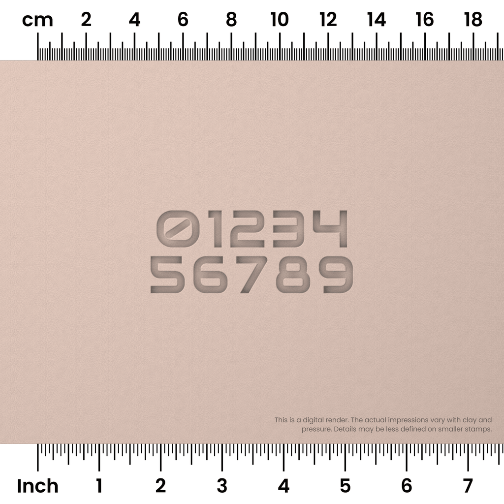 Audiowide | Number Stamp Sets