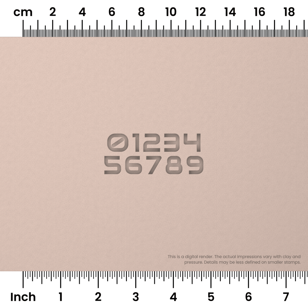 Audiowide | Number Stamp Sets