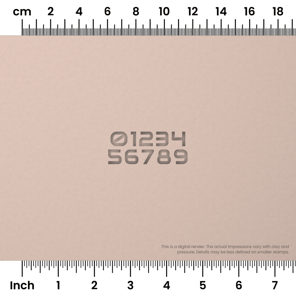 Audiowide | Number Stamp Sets