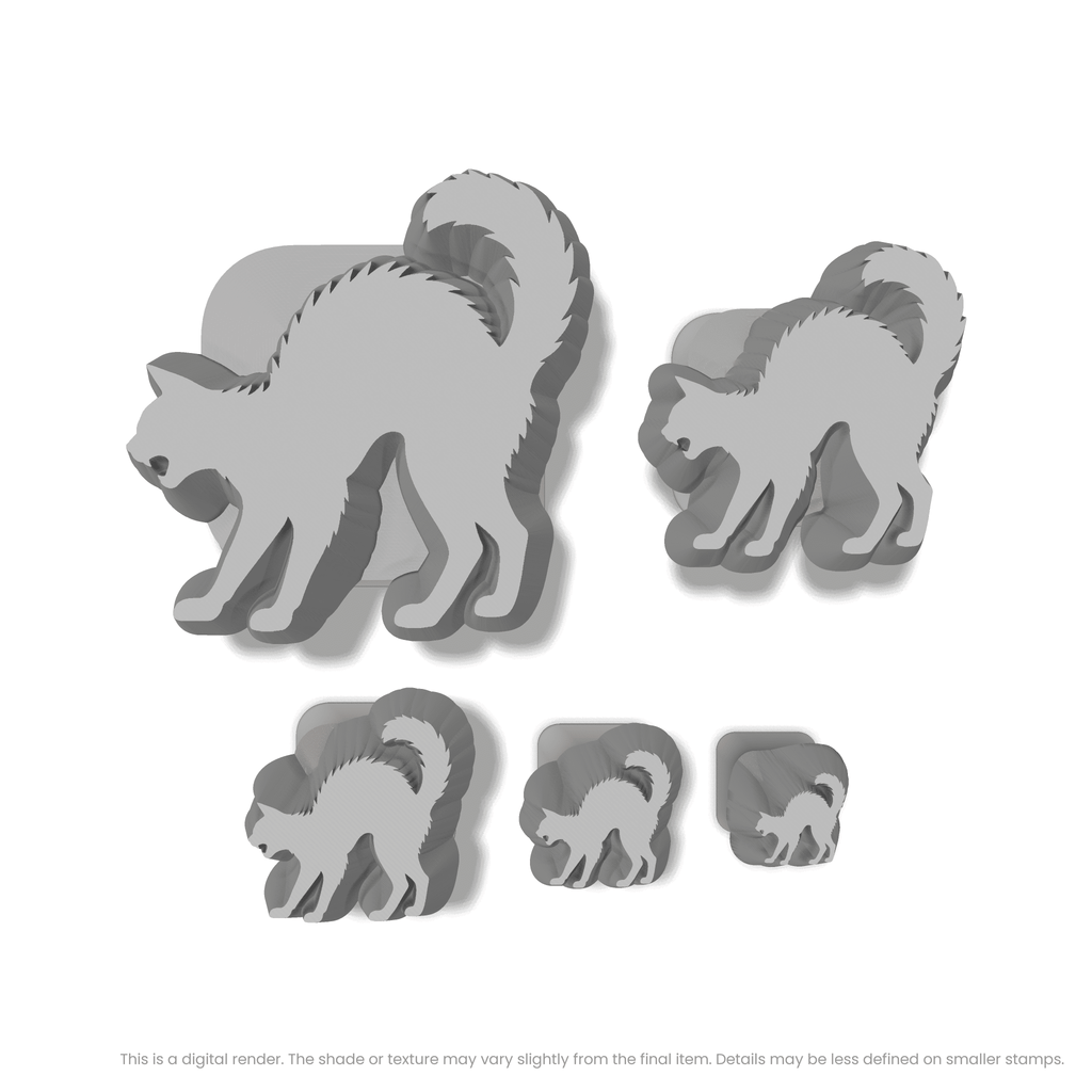 Cat with Arched Back Stamps