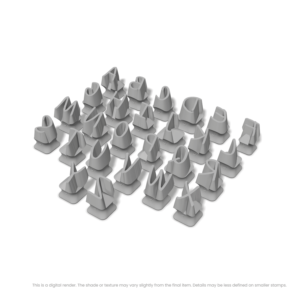Caveat | All Caps | Alphabet Stamp Sets