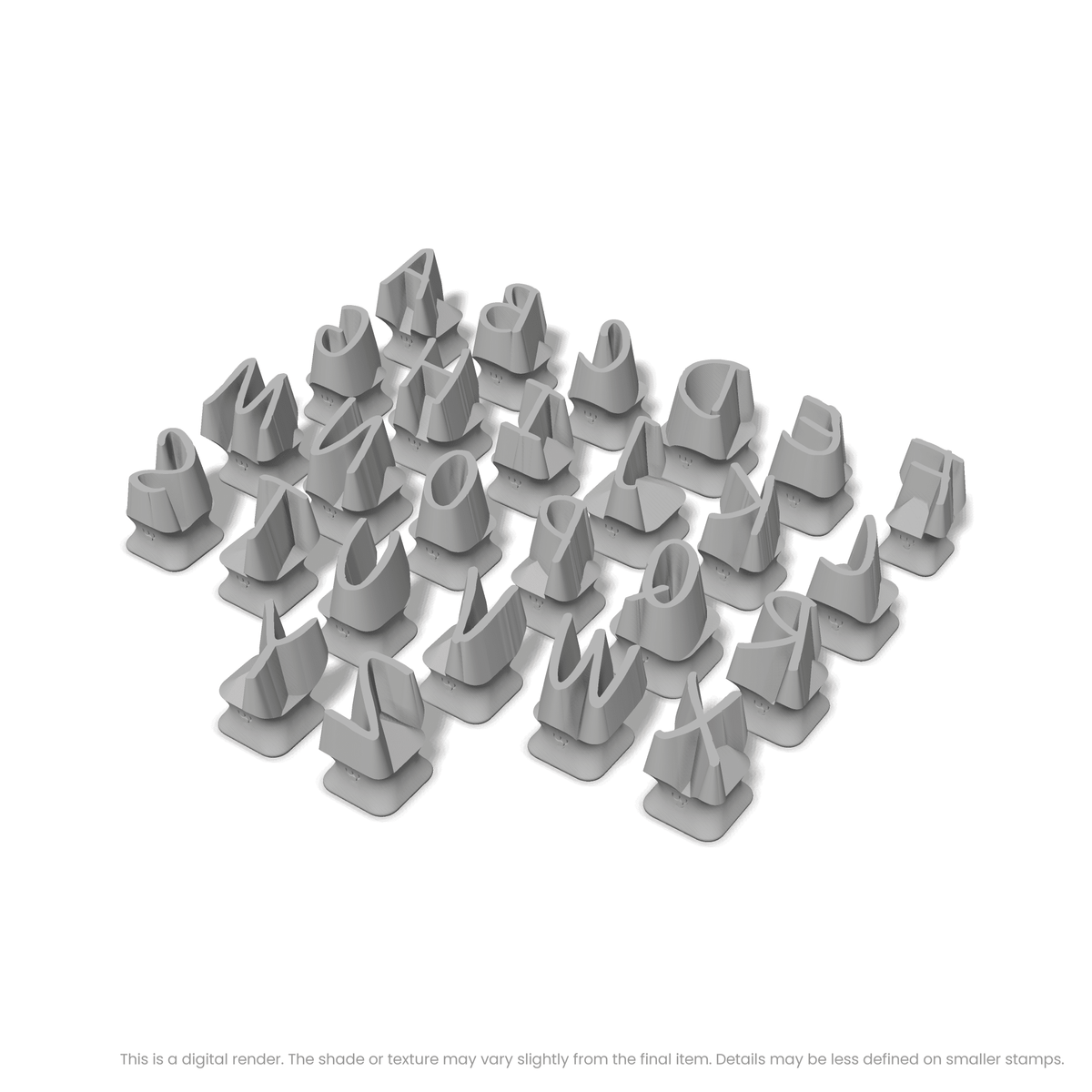 Caveat | All Caps | Alphabet Stamp Sets