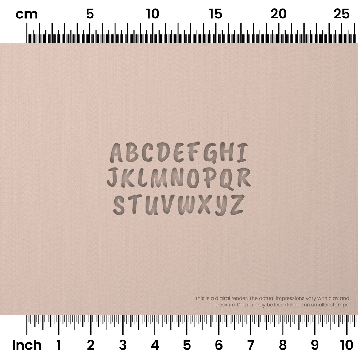 Caveat Brush | All Caps | Alphabet Stamp Sets