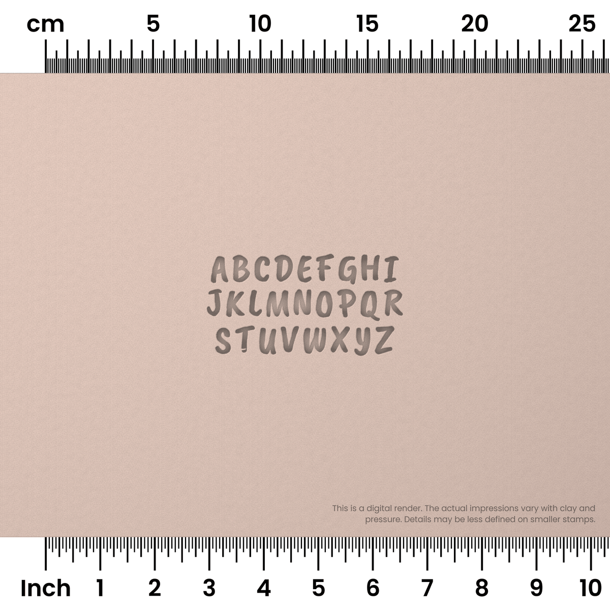 Caveat Brush | All Caps | Alphabet Stamp Sets